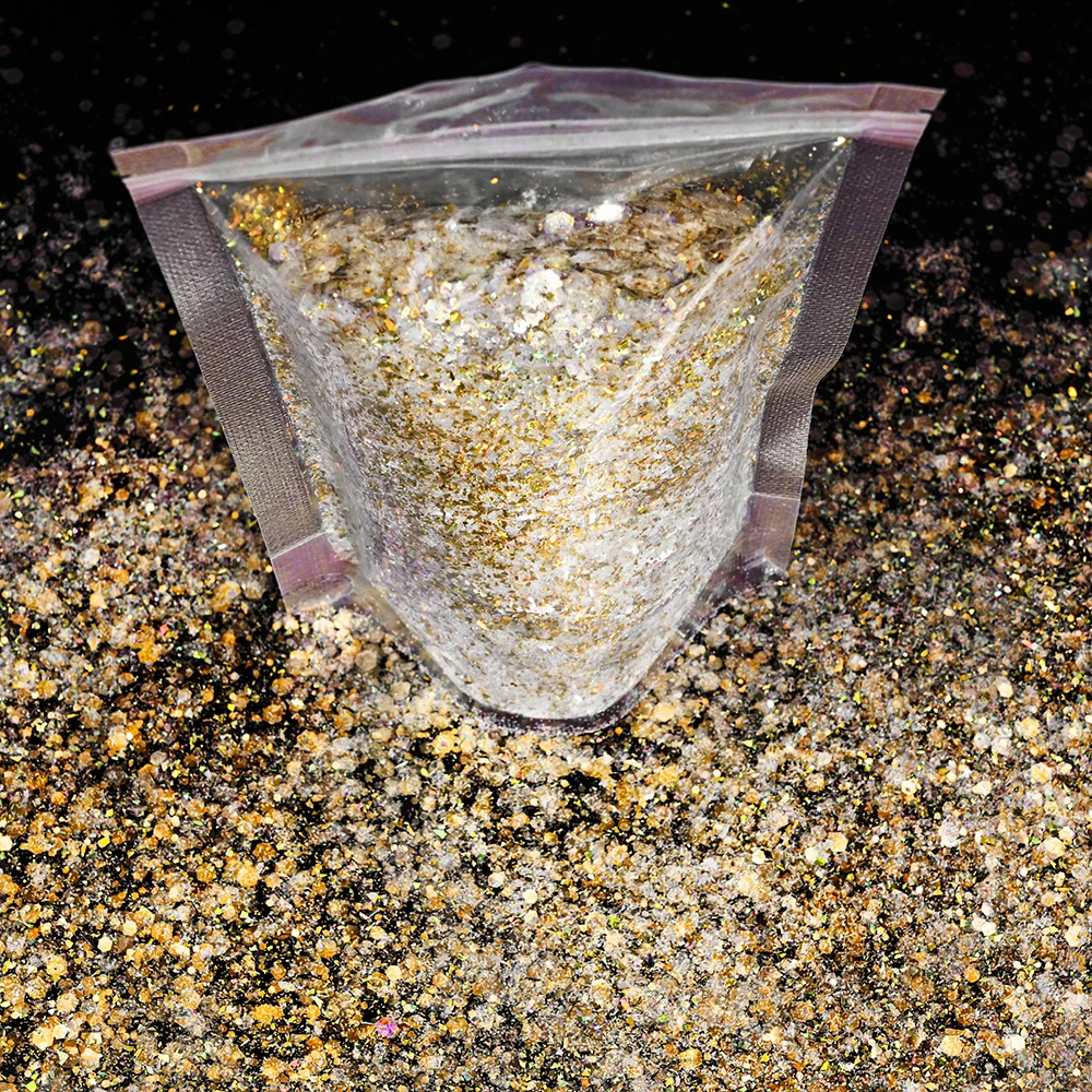 50 г/пакет голографическая лазерная блестящая пудра для ногтей ультратонкая