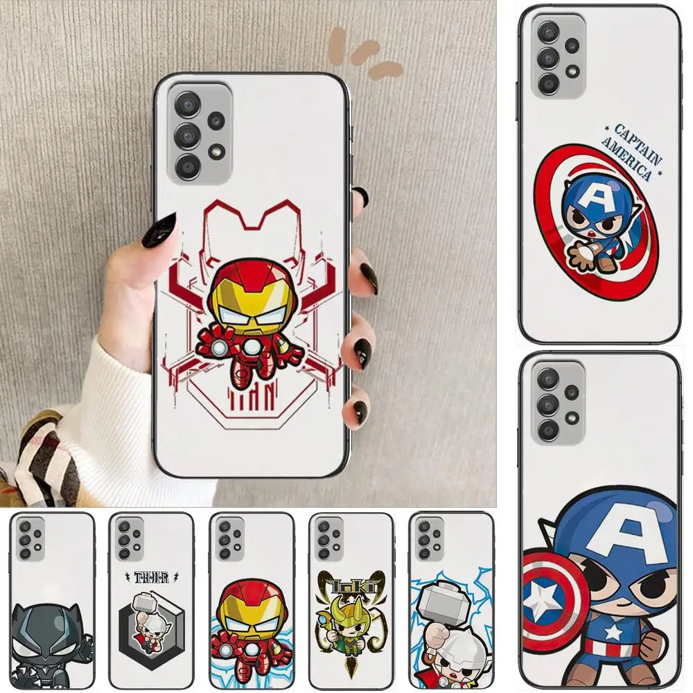 

Marvel Comics Phone Case Hull For Samsung Galaxy A70 A50 A51 A71 A52 A40 A30 A31 A90 A20E 5G a20s Black Shell Art Cell Cove
