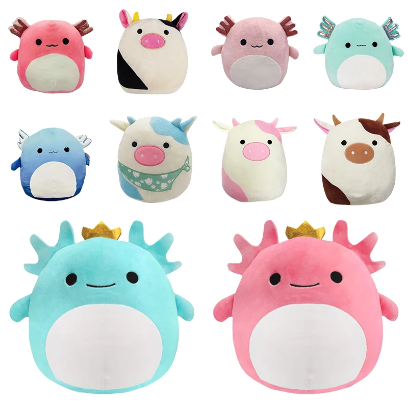 

20cm New Pink Axolotl Plush Toy Cute Animal Octopus Frog Bee Soft Stuffed Pillow Plushies Toys Girls Birthday Gifts for Kids
