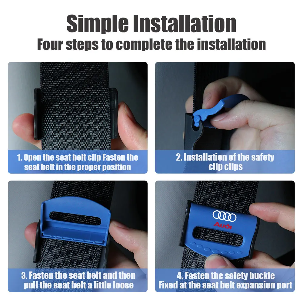 1/2/4 шт. зажим для ремня безопасности автомобиля регулируемый ограничитель пряжка