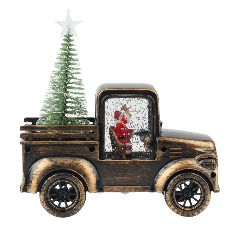 

Рождественские украшения, Санта-Клаус, украшения для вождения трактора, ветровые фонари для воды, масляные лампы, рождественские подарки