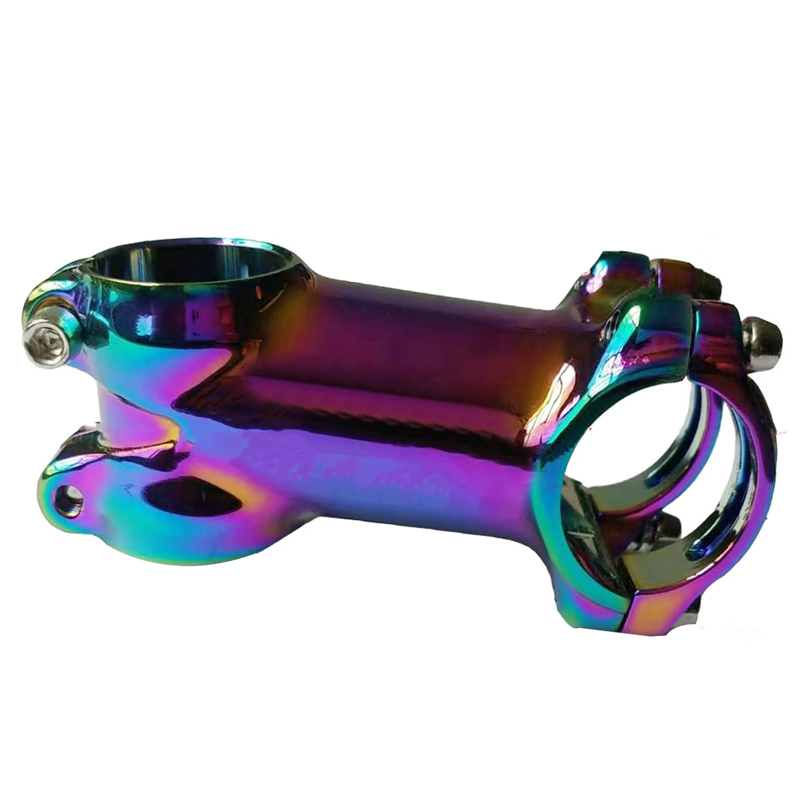 

Spare Accessories Durable Replacement Cycling Rainbow Bicycle Stem Aluminum Alloy Easy Install 31.8mm Handlebar Mountain Bike
