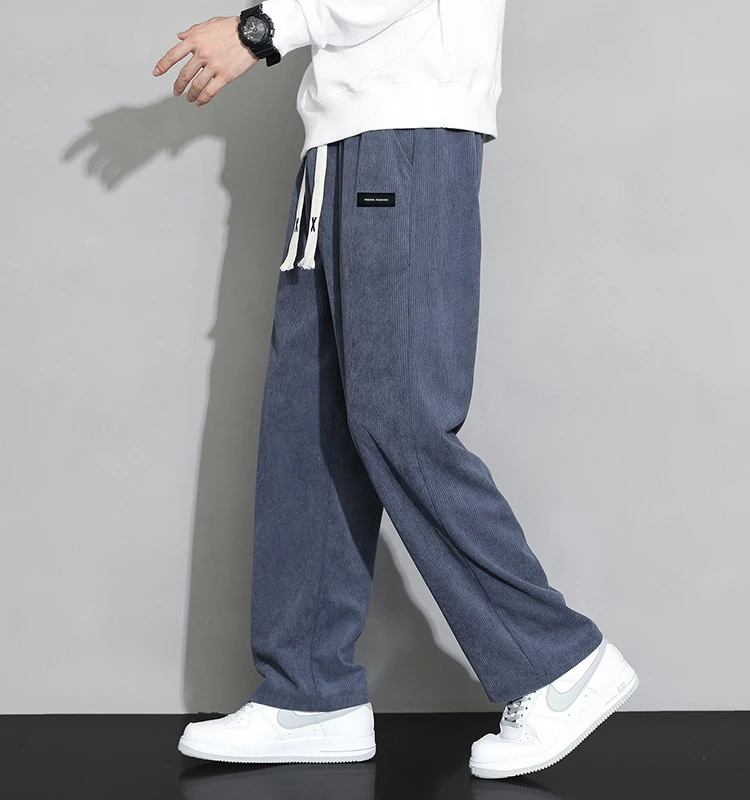 Повседневные брюки мужские осенне-зимние модные Гонконгские драпированные