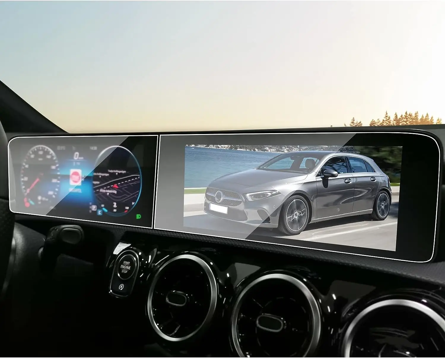 Закаленное стекло для Mercedes Benz GLE GLS, W167, V167, GLE350/450, X167, gps-навигация, Защитная пленка для экрана приборной панели
