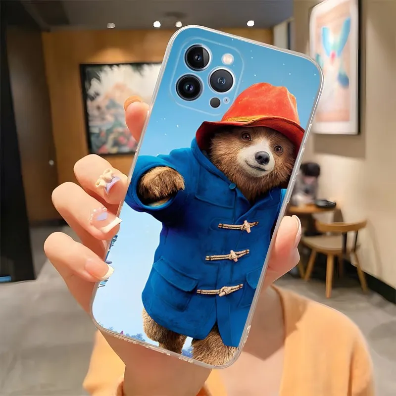 Чехол для телефона Paddington Bear 2023 хит продаж прозрачный чехол Iphone 14Pro 11 12 13 Pro Max Mini 6 6s 7