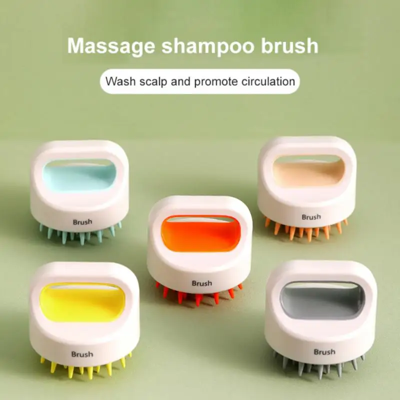 

Мягкая не повреждающая силиконовая щетка для шампуня, сухой и влажный Антискользящая Массажная щетка для ванны