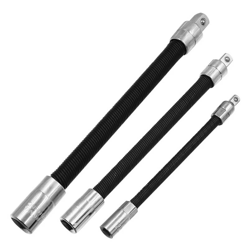 

Electric Wrench Spring Extension Rod Universal Flexible Shaft Fast Ratchet Extension Bar Shaft 1/4 1/2 3/8 Socket Wrench P15F