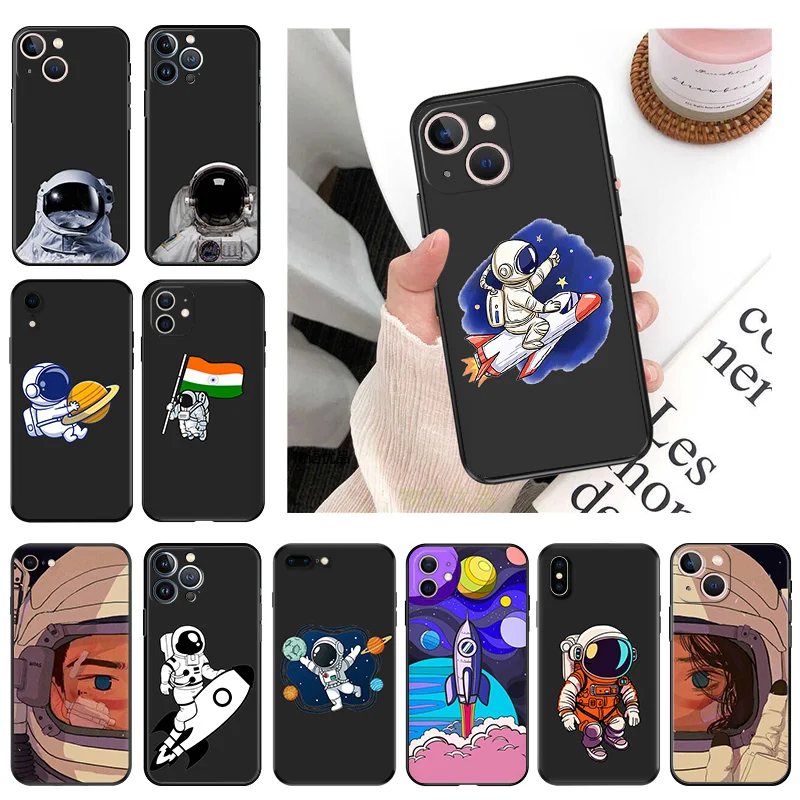 Черный матовый чехол для телефона iphone 16 Pro 15 14 13 12 Mini 11 Max 7 8 Plus X XS XR Мягкий с