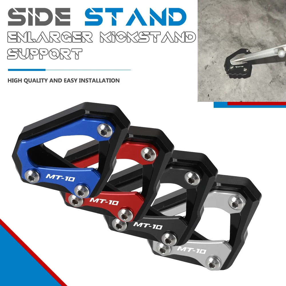 

For Yamaha MT-10 MT10 FZ-10 FZ10 YZF R1 R1M 2016 2017 2018 2019 2020 2021 2022 2023 Side Stand Kickstand Plate Extension Pad