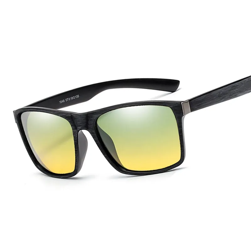 Tac Sunglasses Polaroid Men Women Yellow Len Anti-glaregoggles Uv400 Night Driving Square Sun Glasses