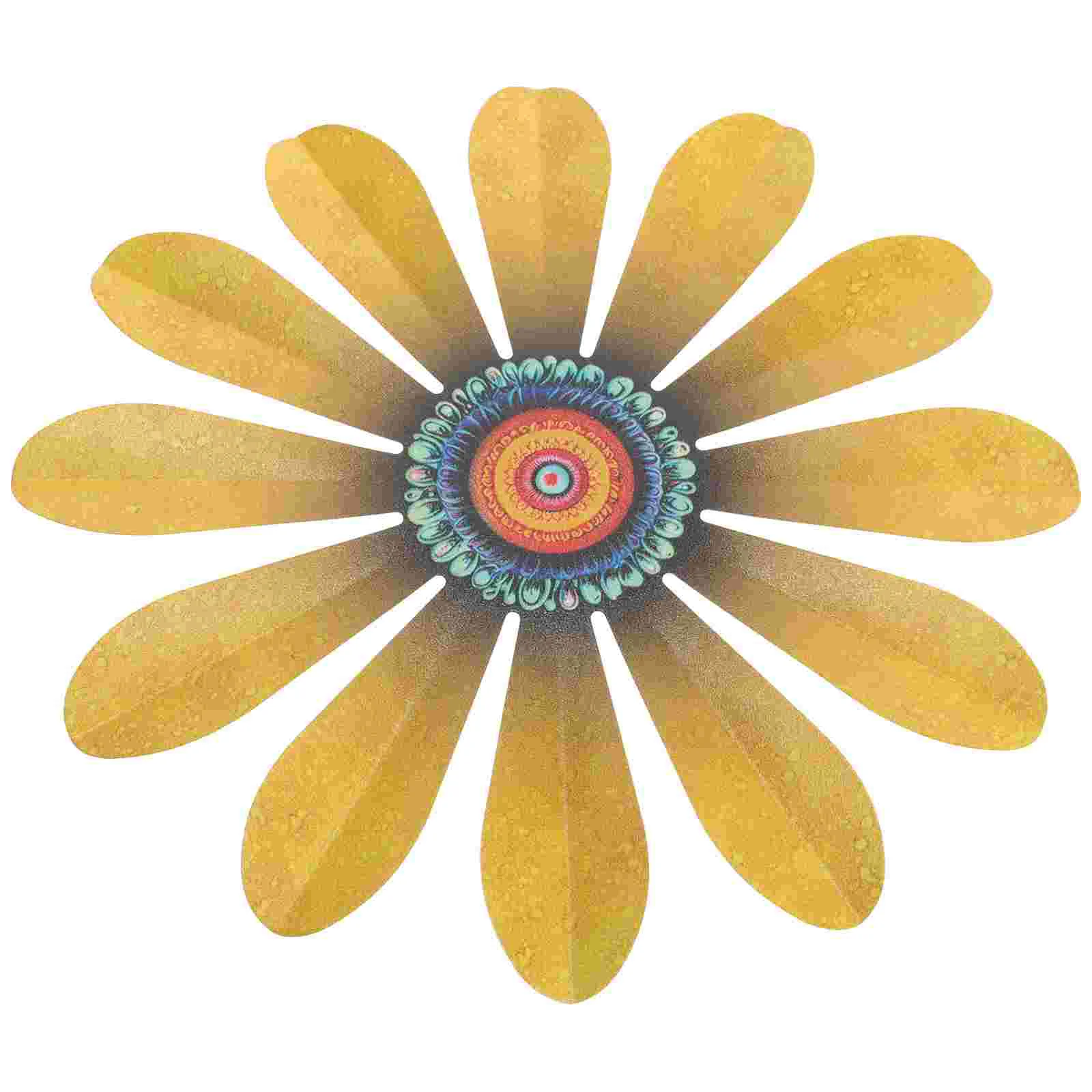 

Wrought Iron Flower Wall Decoration Outdoor Hanging Crafts Decorations Patio Home Ornament Scene Pendant Decorate Garden