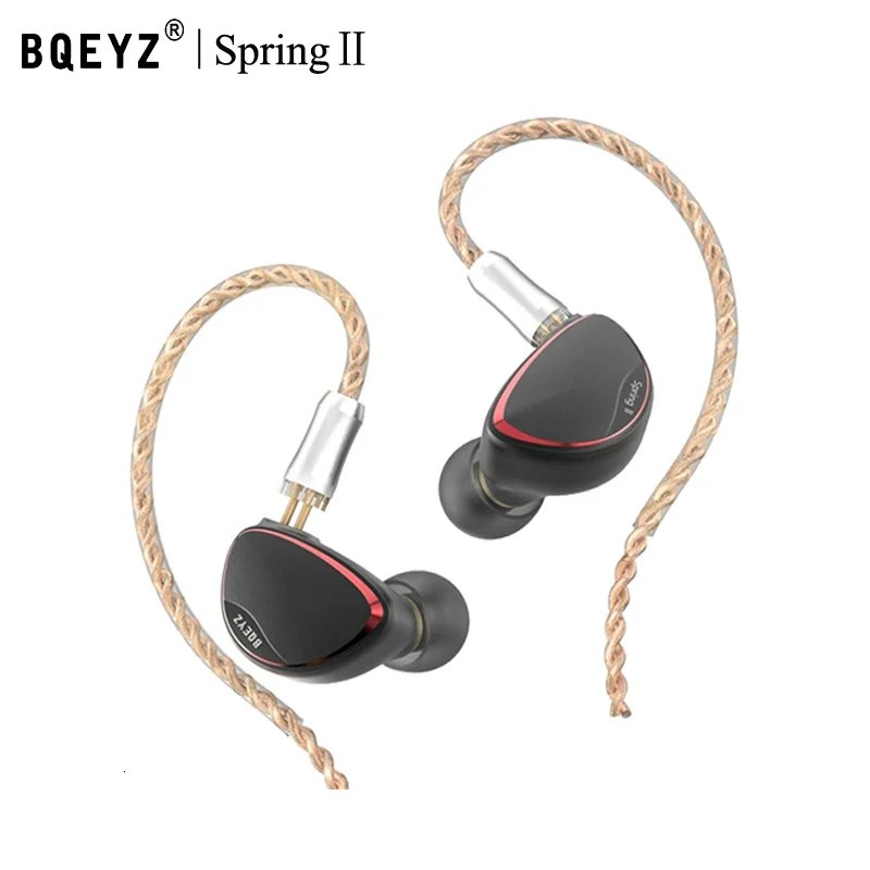 

BQEYZ Spring Ⅱ In-Ear Monitor Triple Hybrid BA Dynamic Driver Piezoelectric IEM HiFi with Detachable Cable for Noise Isolation