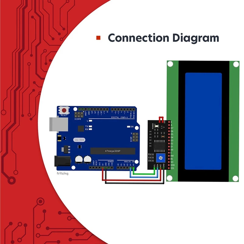HD44780 2004 ЖК-дисплей комплект 4X20 символов с интерфейсом I2C для Arduino - купить по