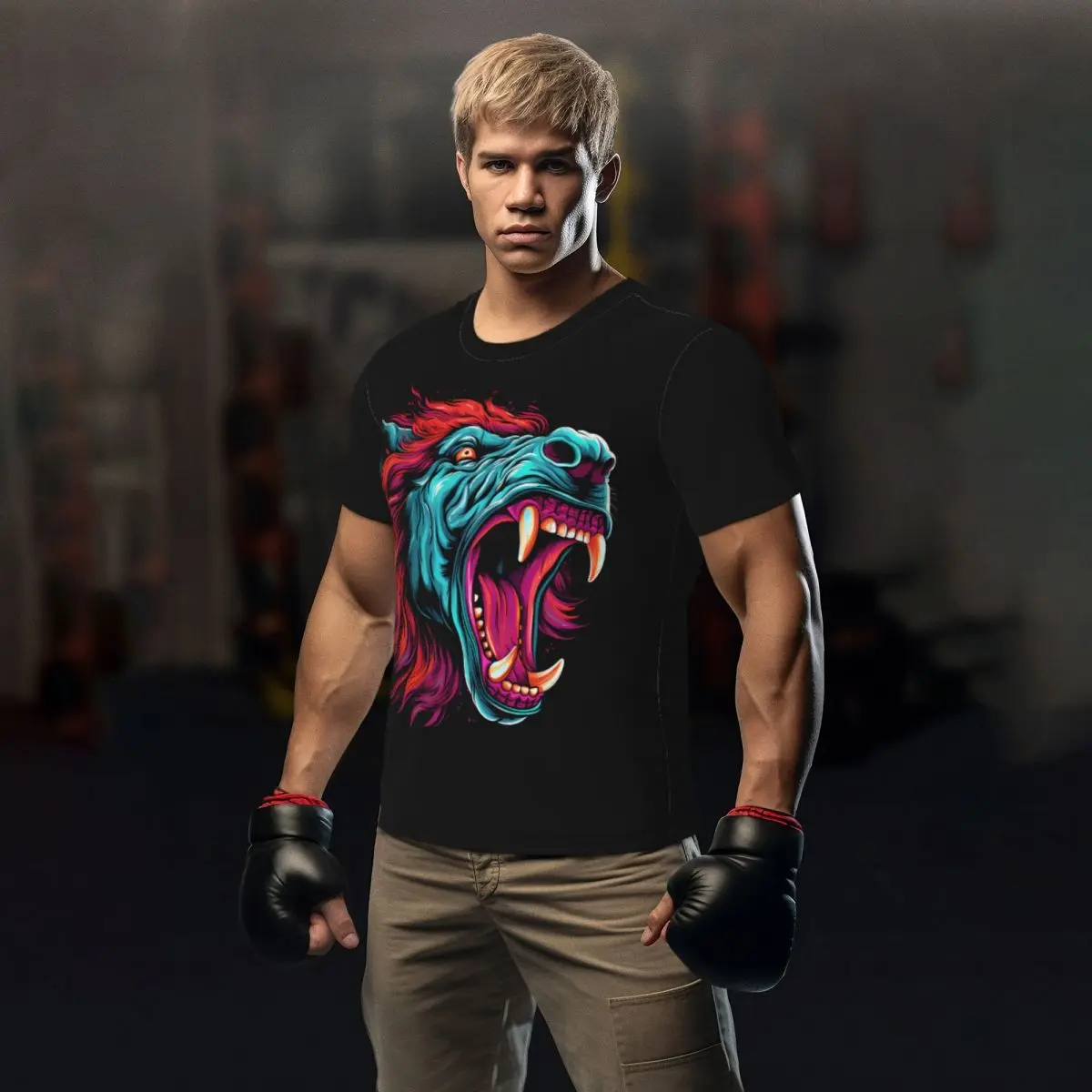 

Футболка мужская для спортзала, модная смешная футболка с круглым вырезом и принтом абстрактной лошади, отличная графическая одежда, идея для подарка, лето