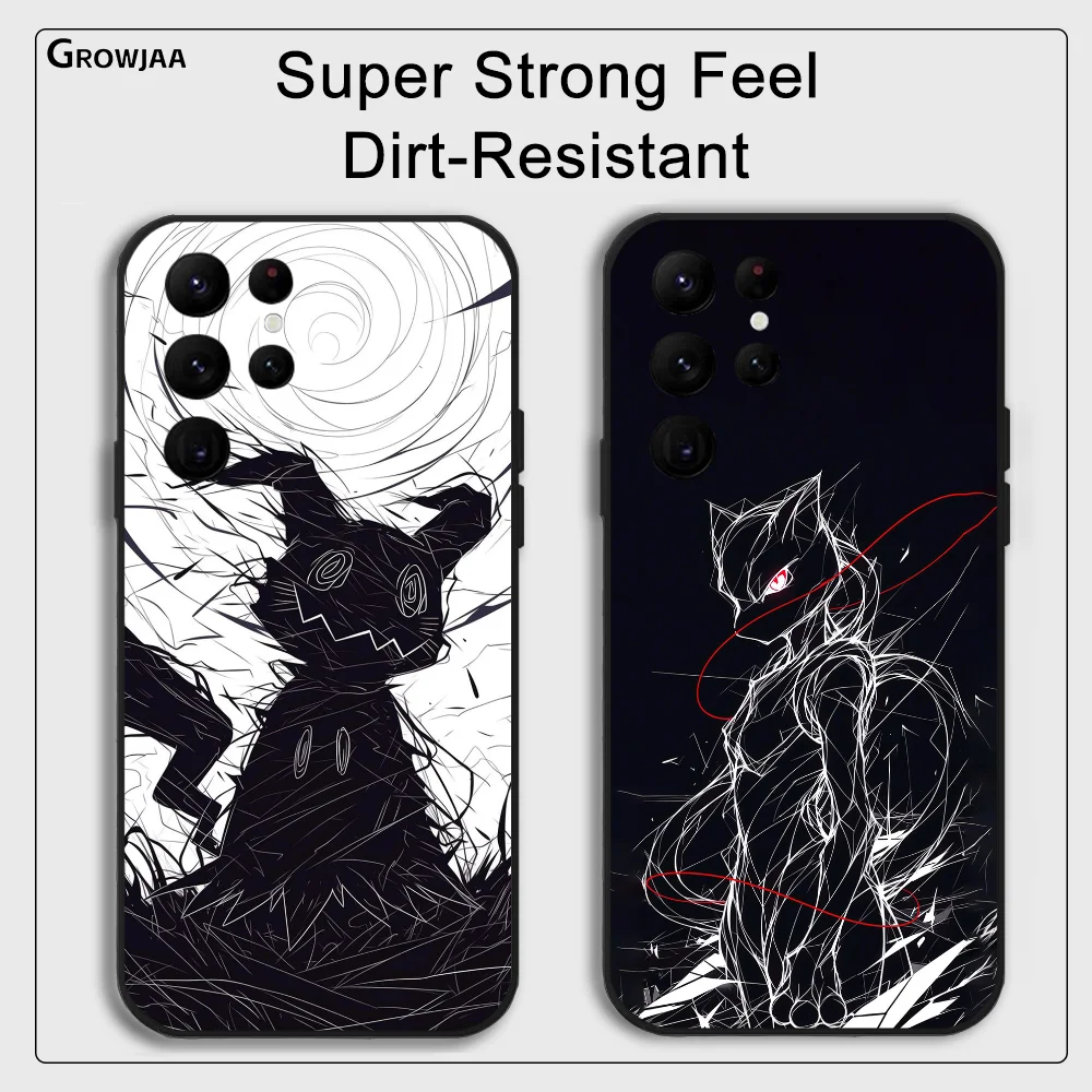 Чехол для телефона Mimikyu Mewtwo Pikachu Samsung Galaxy S24 Ultra S22 S23 S21 S20 5G защитный силиконовый