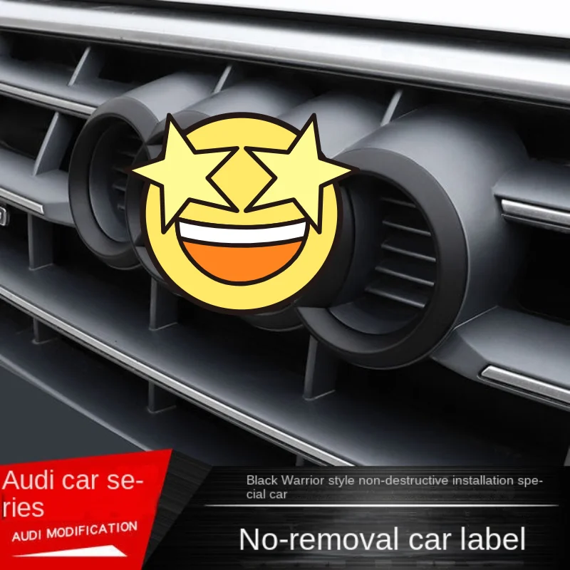 

Applicable to Audi Logo Modification A3 A4L A5A6L Q3 Q2LQ5L Four-ring Black Front Standard, Net Standard Free of Disassembly
