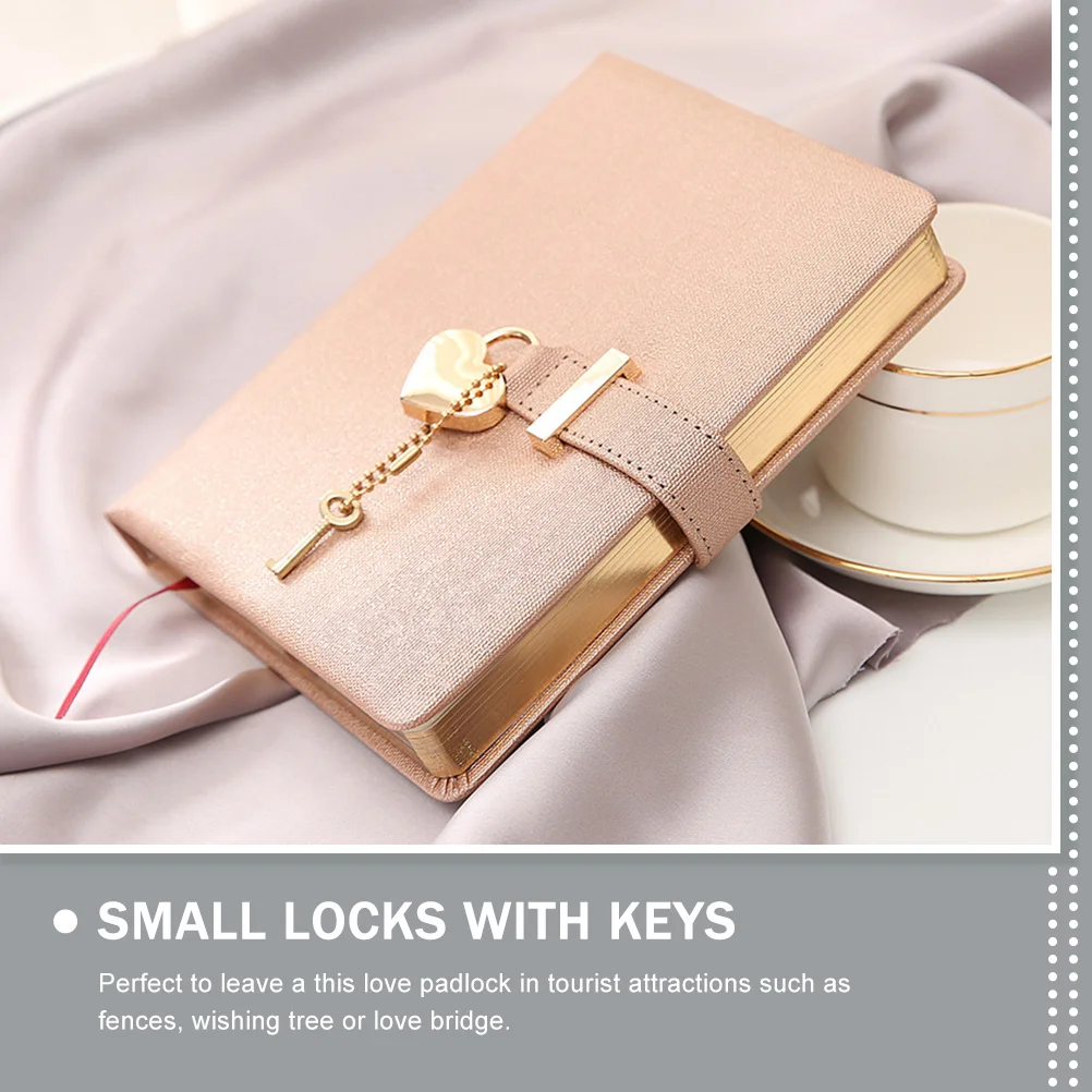 2 комплекта навесной замок с замком в форме сердца для чемодана маленькие замки