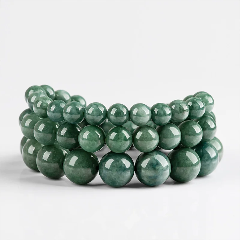 

Mai Chuang/jade Deep Bean Color Round Beads Bracelet Fashion Bangles Personality Charm Jewelry Exquisite Men Women Couple Gift