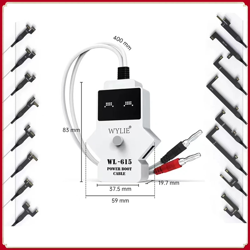 

WYLIE WL-615 для iPhone 6-13 Pro Max стартовая линия для ремонта телефонов, испытательный кабель источника питания постоянного тока, линия запуска материнской платы