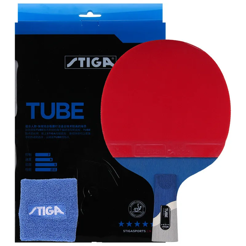 Ракетка для настольного тенниса Stiga Pro Tube 5-звездочный качественный карбоновый