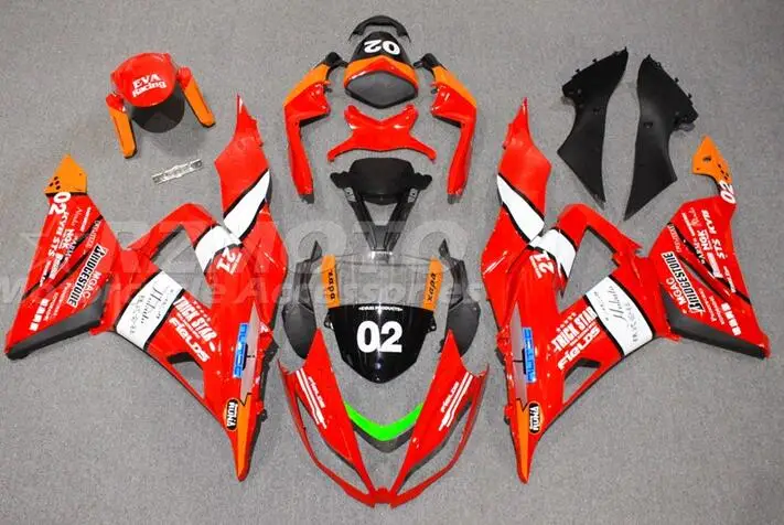 

Новый комплект обтекателей из АБС-пластика подходит для Kawasaki Ninja ZX-6R 636 2013 2014 2015 2016 2017 2018 13 14 15 16 17 18 кузов красный белый