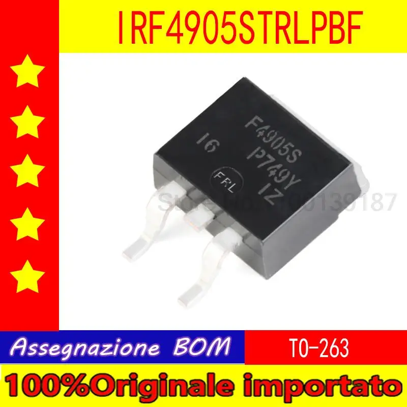 

10 шт./лот IRF4905STRLPBF IRF4905S F4905S TO-263 P-Channel 55V 74A
