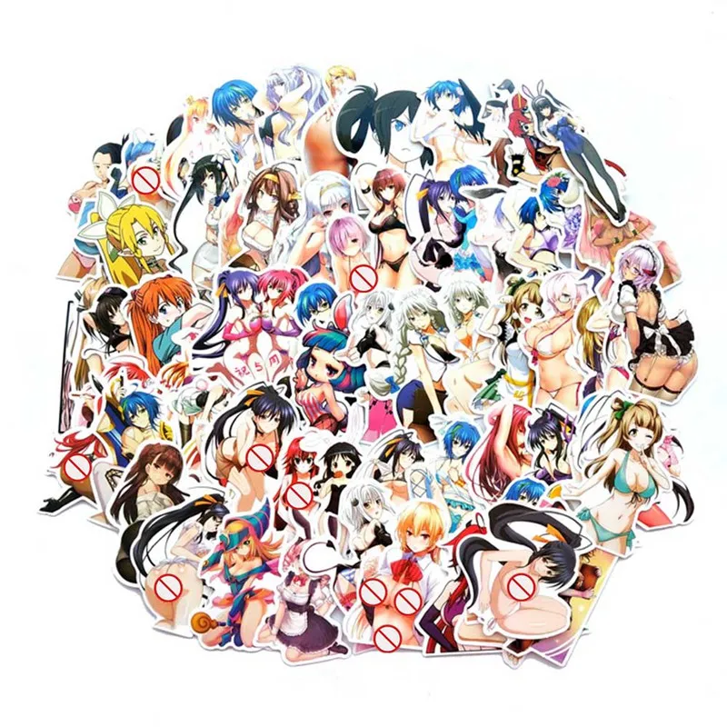 

70PCS Sexy Cartoon Bunny Girl Sticker Beauty Otaku Welfare Trend Suitcase Graffiti Sticker For Notebook Fashion Waterproof