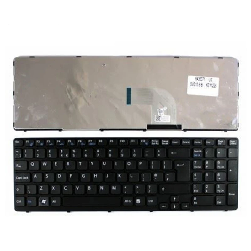 

New US UK Russian Keyboard For Sony VAIO SVE15 SVE1511 SVE-15 SVE151C11M SVE151E11T SVE1511SAC With Backlit Frame Black White