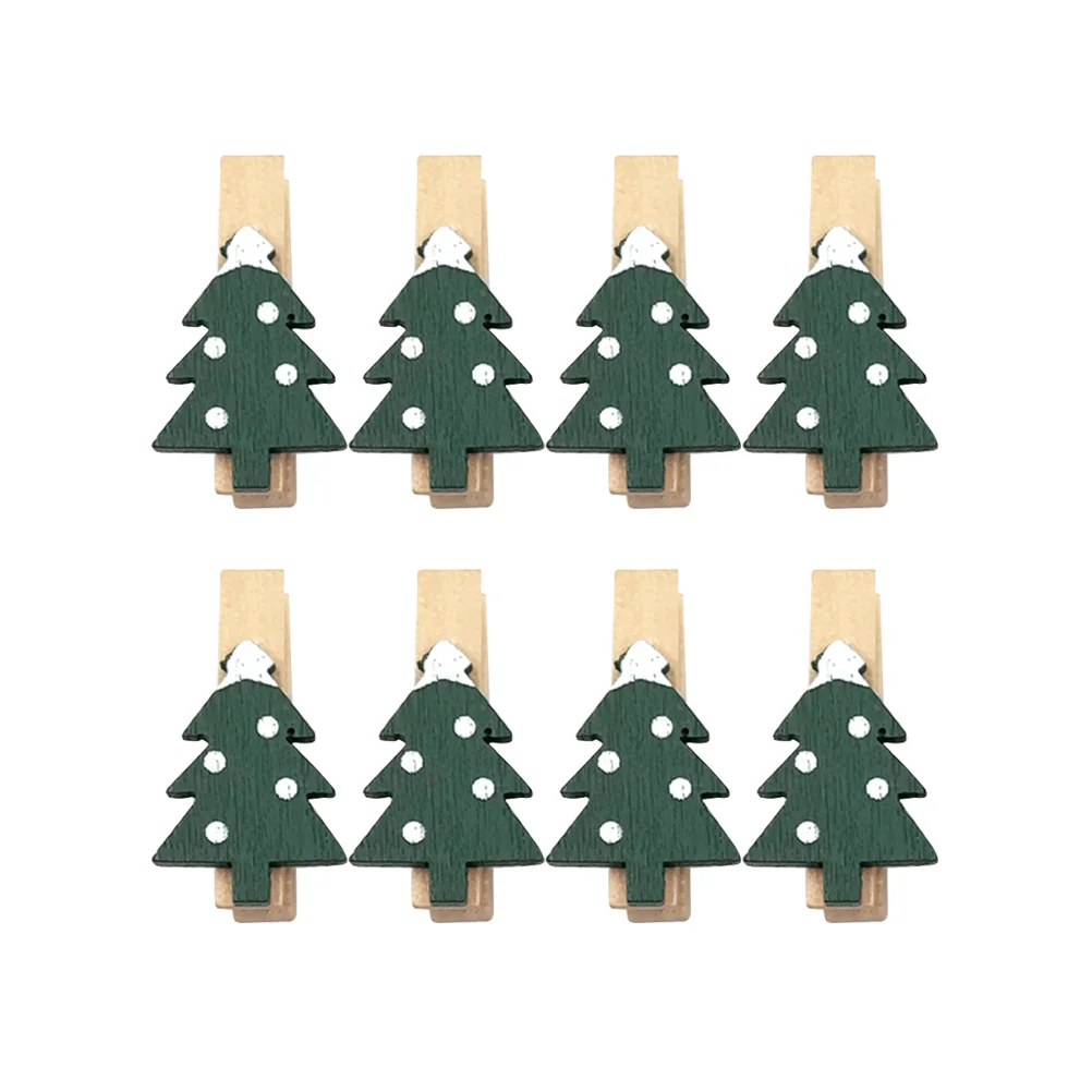 

Christmas Clips Photo Mini Clip Wooden Clothespinsclothes Tree Holder Displaywood Pin Pegs Crafts Hanging Holiday Picturepins
