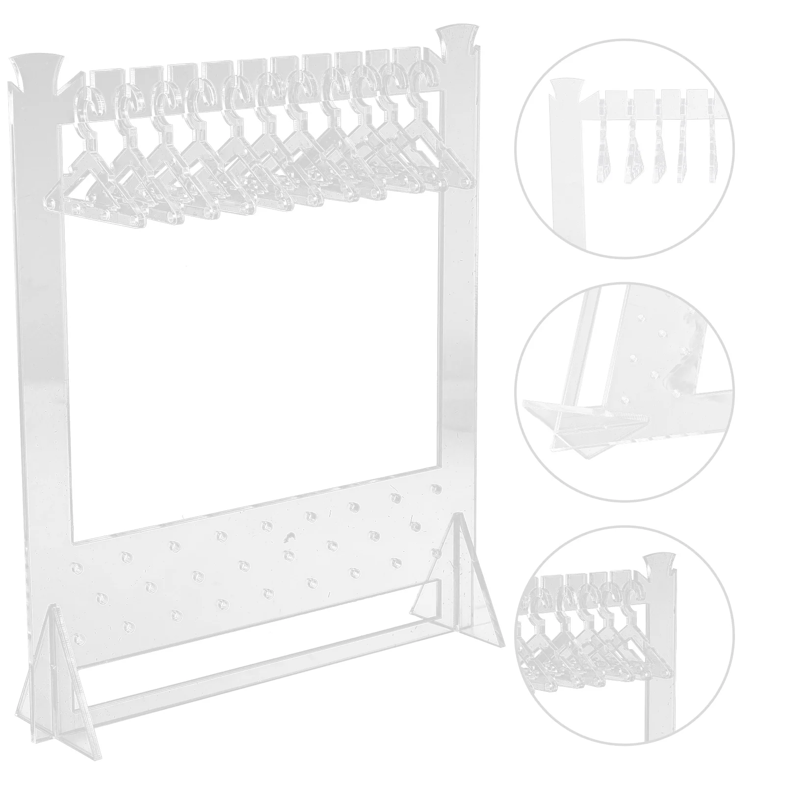 

Acrylic Jewelries Stand Clear Necklace and Earring Display Stand Jewelry Display Holder