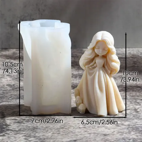 Формы для свечей ZINBOOM силиконовые «Сладкая принцесса»