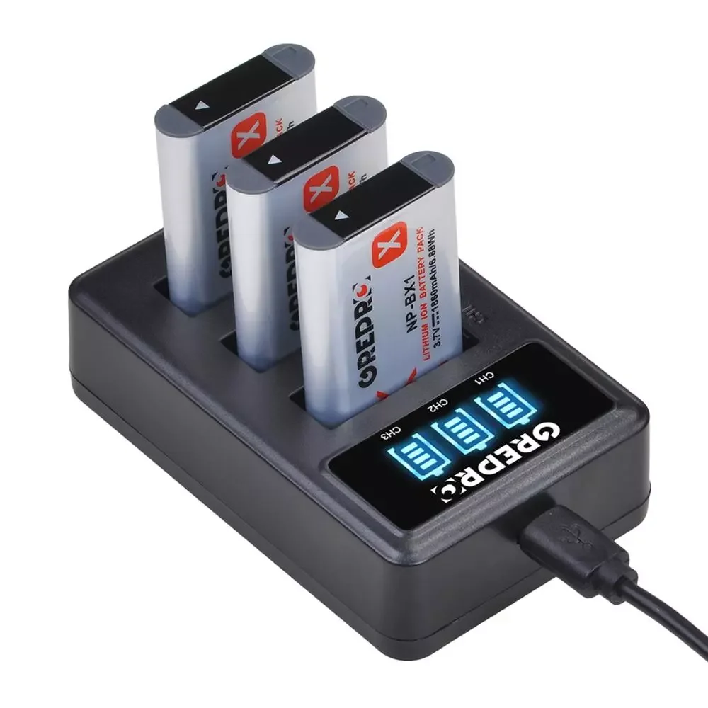 

NEW 1860mAh Battery Pack with NP-BX1 Charger NP-BX1, NP BX1 Battery, HX300 HX400 HX50 HX60 GWP88 AS15 WX350 DSC RX1 RX100