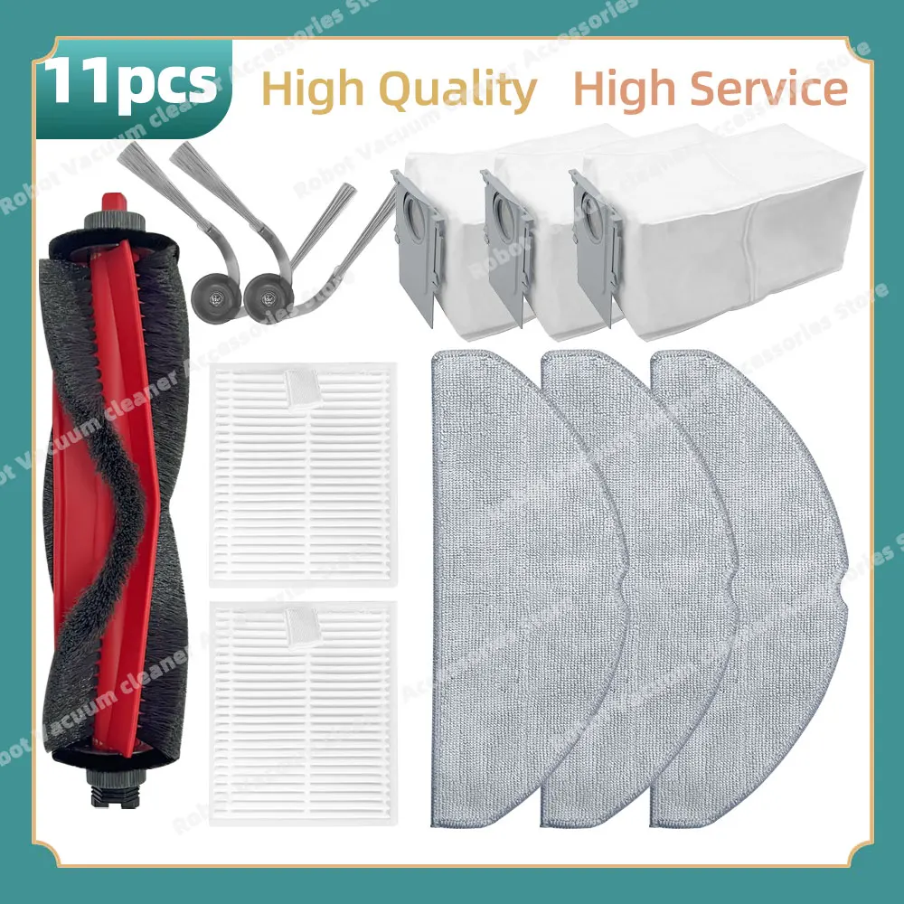 

Подходит для ( Roborock Q7 M5 / Q8 / Q7 L5 / Q7 L5+ / Q7 TF / Q7 TF+/ Q7B / Q7T+ Plus / Q7 BF+) Детали Основная боковая щетка Фильтр Мешок для пыли