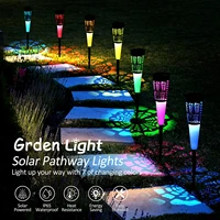 solar lights outdoor garden lighting waterproof garden lights solar pathway landscape light for patio walkway yard garden decor