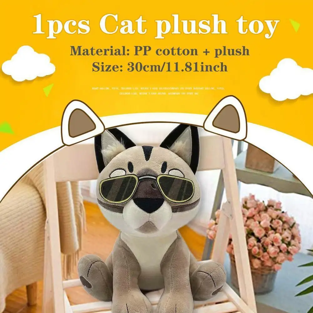 

30cm Raise A Floppa Plush Toys Cute Soft Stuffed Cartoon 3d Dolls For Kid Birthday Christmas Gift M6u3