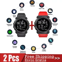 2pcs fd68s smart watch men women touch screen sports fitness bracelets smart wristwatch bluetooth for android ios free shipping
