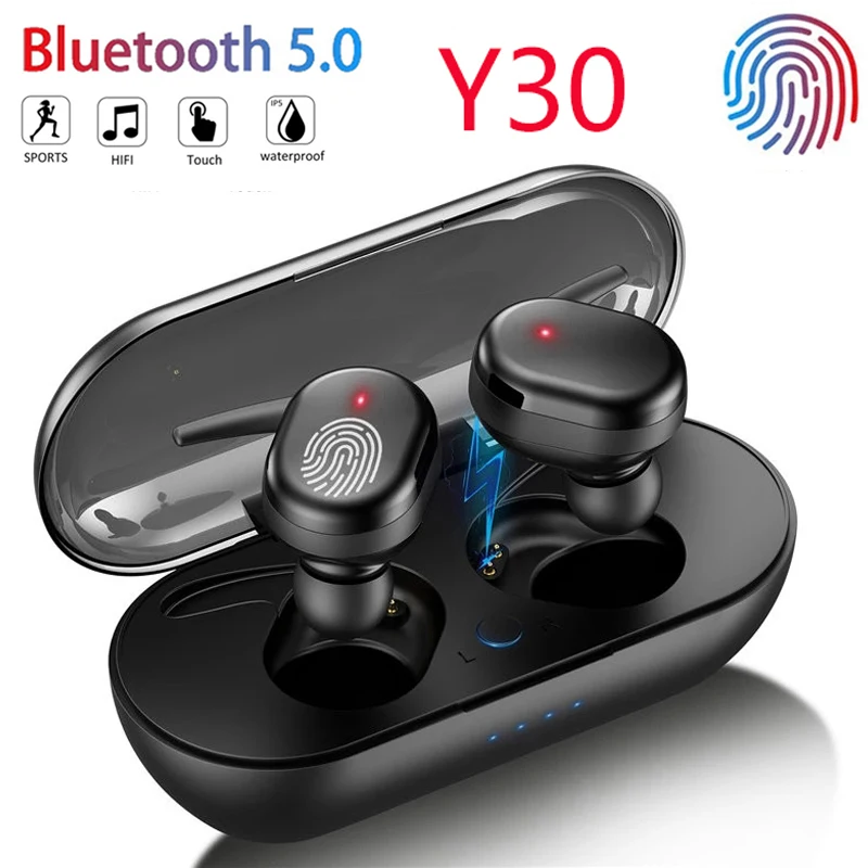 

2023 New Y30 TWS Bluetooth headphones Wireless earphone sports earplugs stereo music earbuds For Smartphones PK Y50 Pro6 I7s E6s