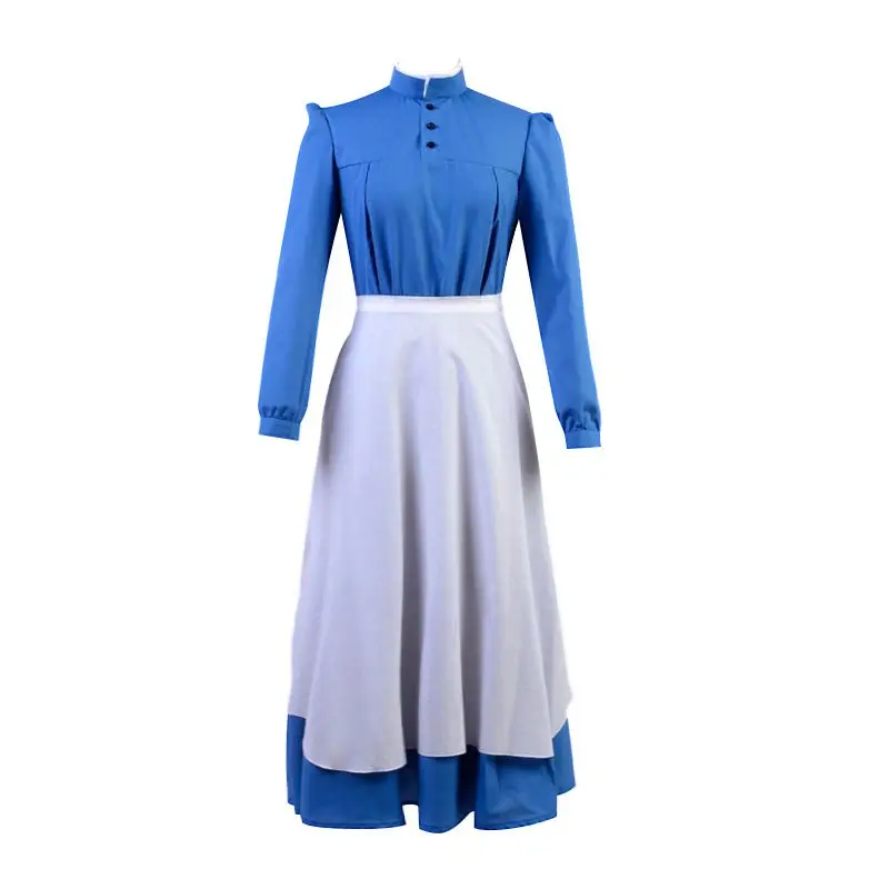 

Anime Sophie Hatter Dress 4 Style Outfits Movie Howl‘s Moving Castle Fei Cosplay Costume New Halloween Carnival Sophie Hats Wigs