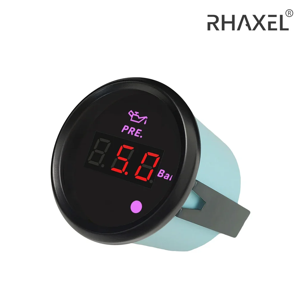 RHAXEL 52 мм автоматический манометр масла 0-5 бар 0-75 фунтов на квадратный дюйм 0-10 0-145 с