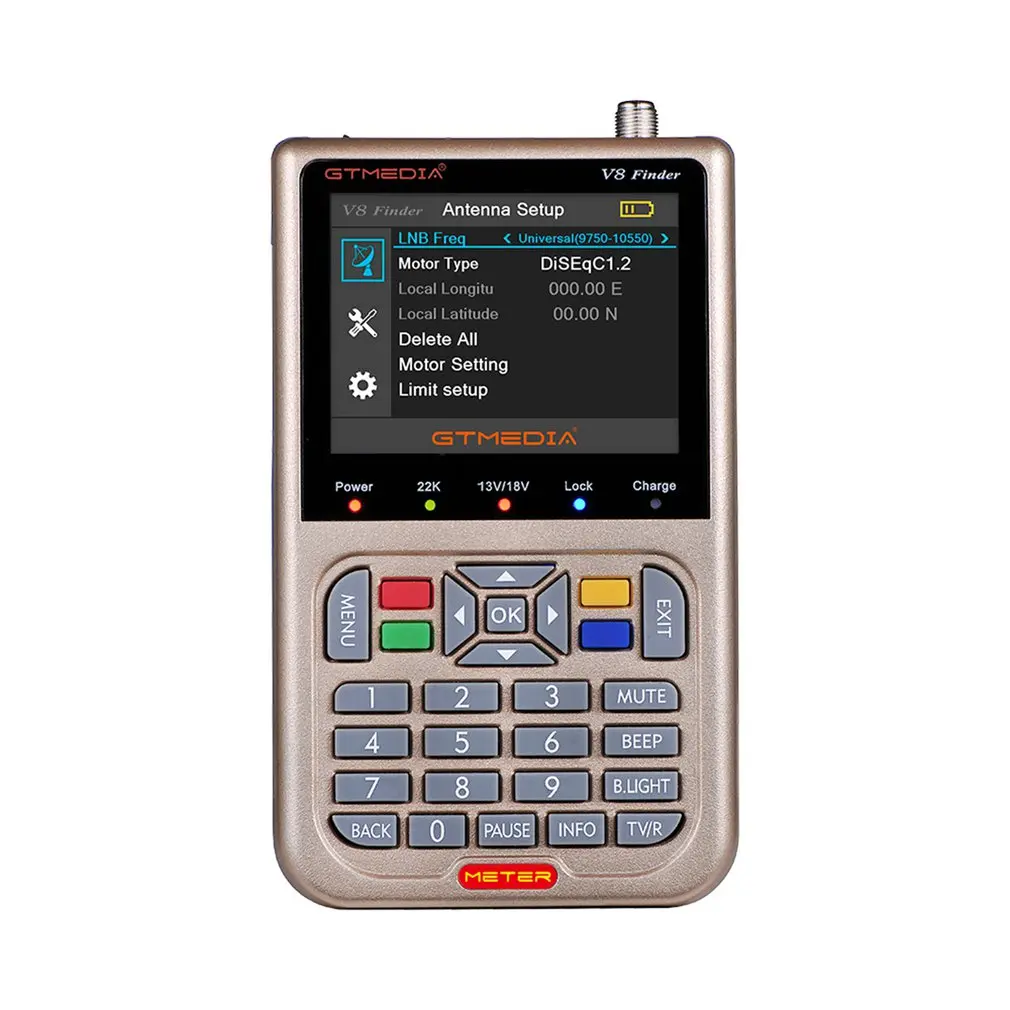 

GTmedia V8 Finder Meter DVB-S2/S2X Satellite Meter Satellite Finder satfinder better than freesat v8 finder Digital Sat locator