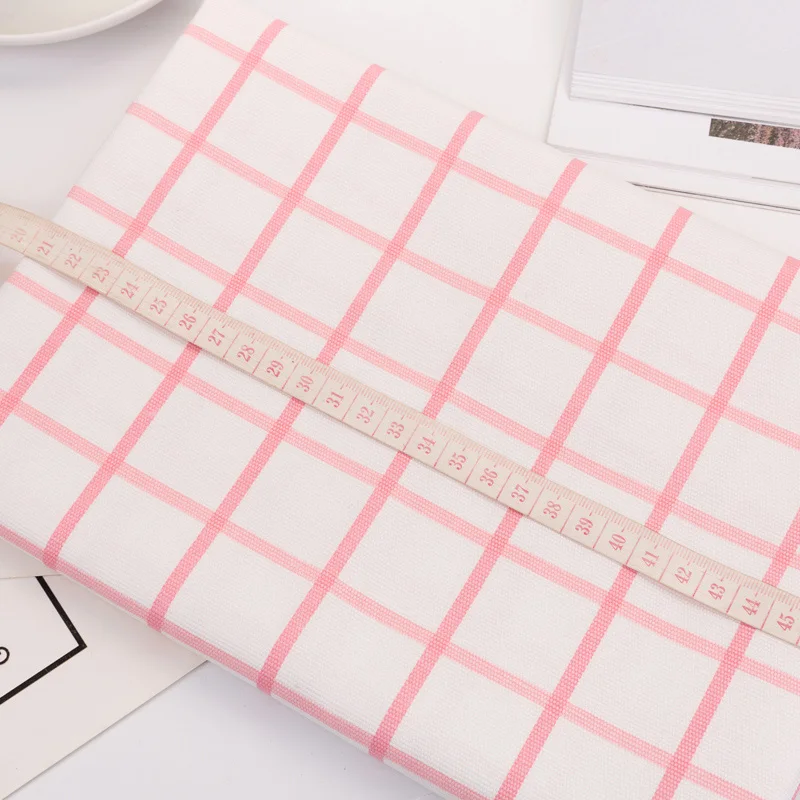 Ткань из полиэстера и льна с принтом 50*150 см