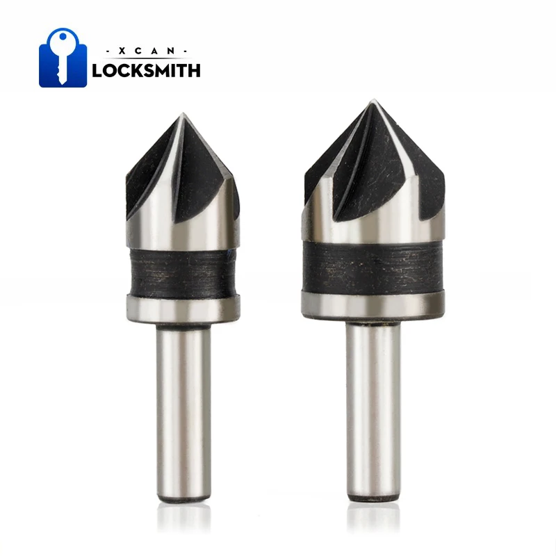 

2pcs 5 Flutes HSS Countersink Drill Bit For Wood 82 Degree Chamfer Drill Bit 12mm 16mm Round Shank Chamfer Cutter