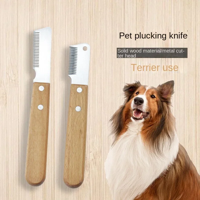 Нож для вытягивания шерсти Расческа питомцев скребок West Highland Bull Terrier инструменты