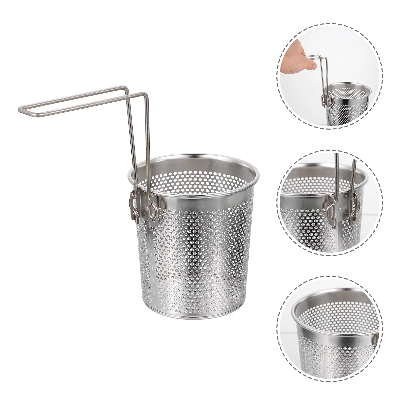 

Strainer Basket Mesh Pasta Noodle Spoon Skimmer Colander Spider Metal Fry Steel Kitchen Stainless Cooking Ladle Fine Handle