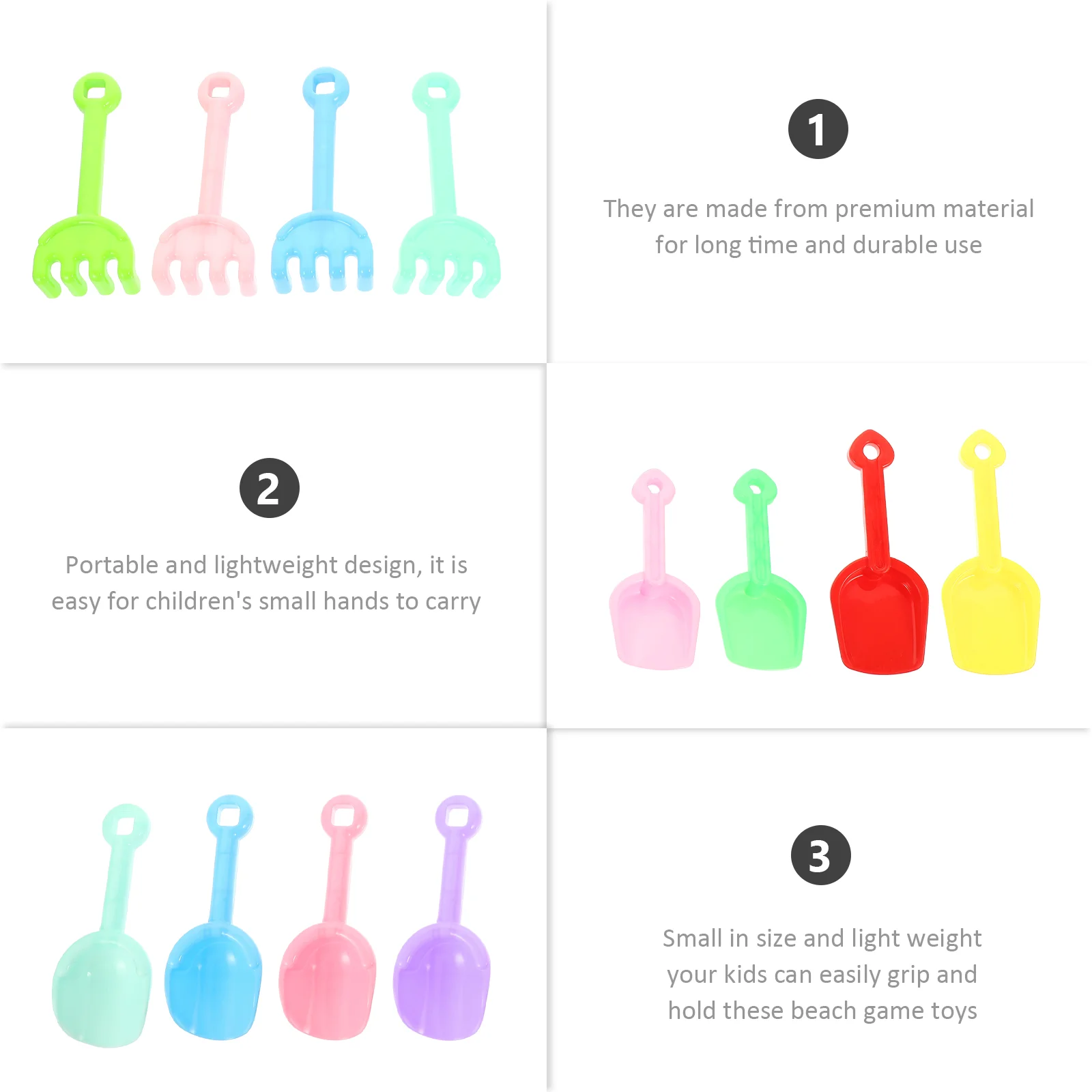 12 шт. детские пляжные игрушки лопаты для песка детей совок садоводства игры с