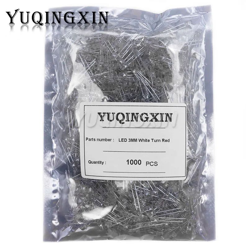 

1000 шт. 3 мм Светодиодные диоды F3 Ассорти комплектов белый зеленый красный синий желтый оранжевый розовый фиолетовый теплый белый светильник...