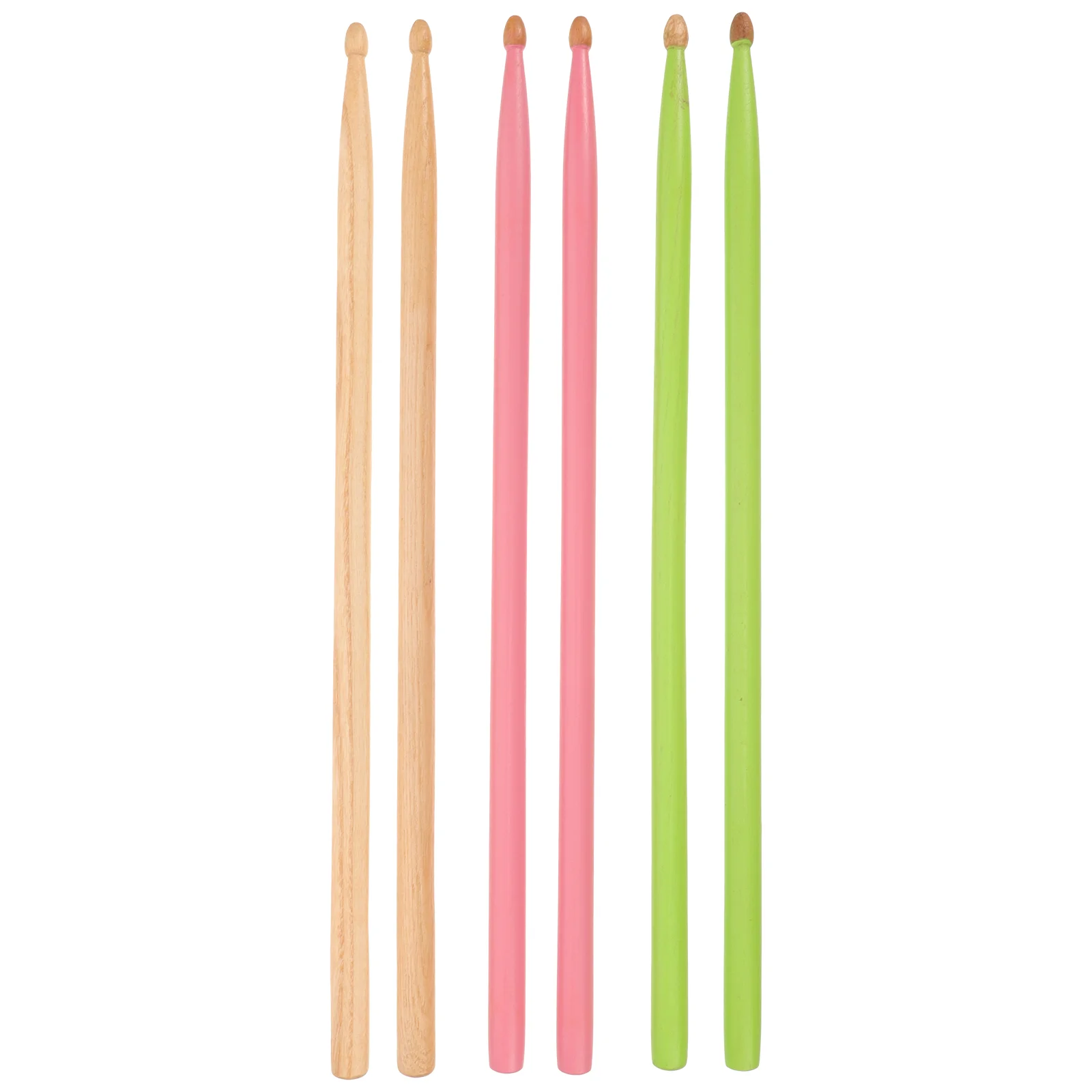 

3 Pairs Wood Drum Sticks Acoustic Drum Mallet Percussion Drum Sticks Bass Drum Sticks