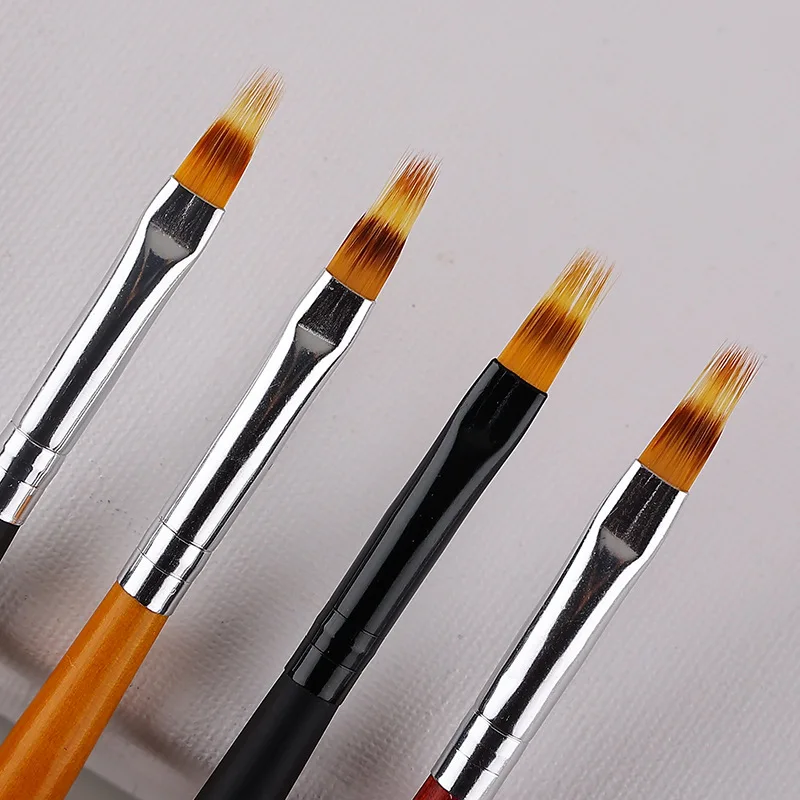 

Искусственная ручка для рисования, кисть для рисования с деревянной ручкой, инструмент для маникюра и дизайна ногтей, кисти для рисования
