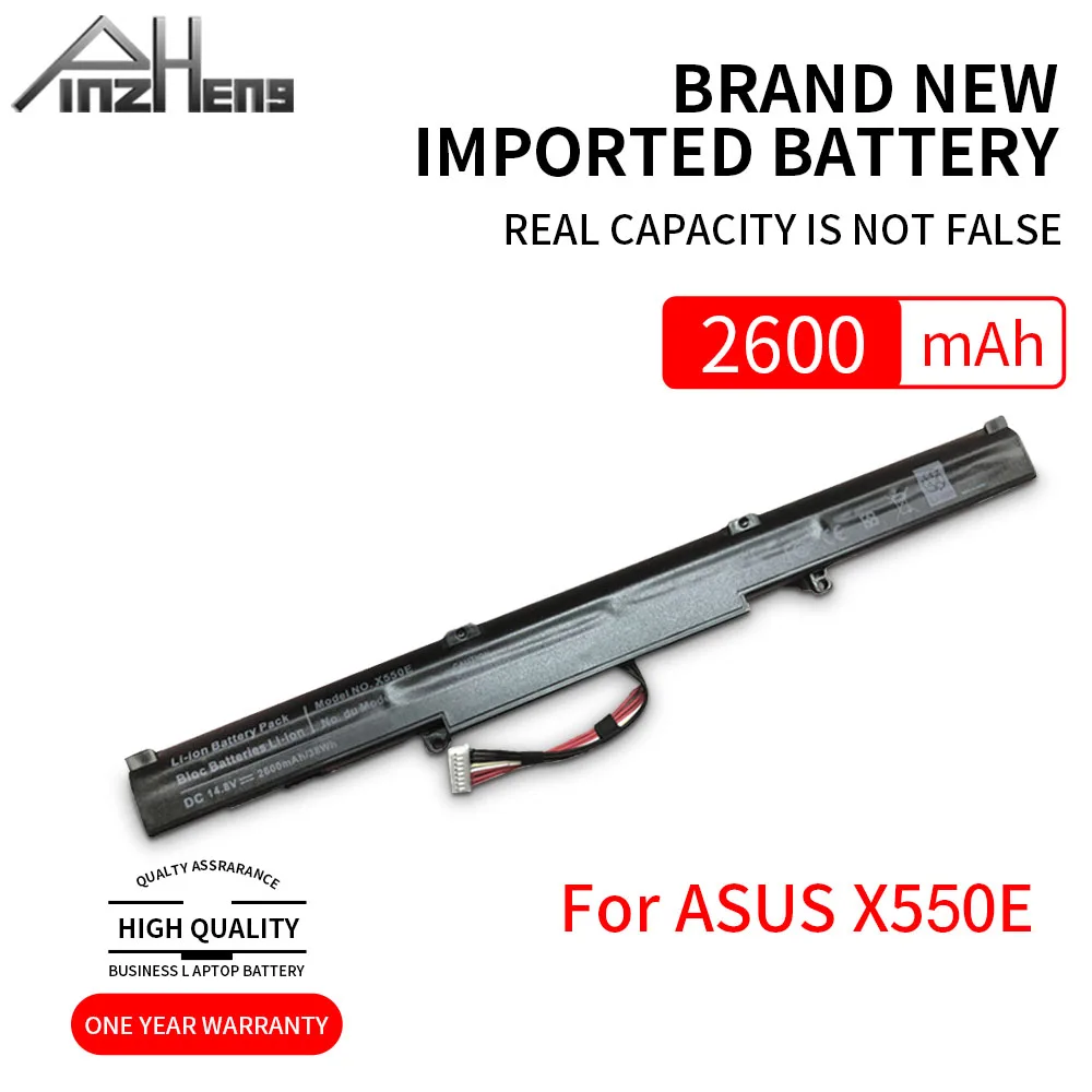 

Запасная батарея PINZHENG A41-X550E Аккумулятор для ноутбука ASUS X450 X450E X450J X450JF X751M X751MA X751L X750JA A450J A450JF A450E