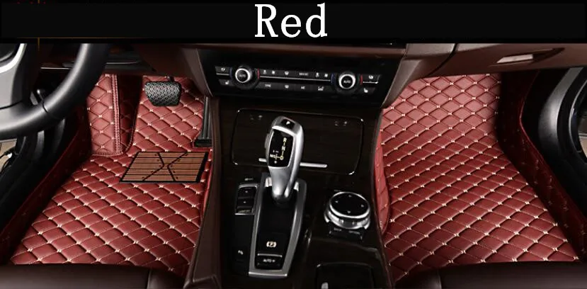

Роскошные кожаные автомобильные 3D коврики для 15-17 ford mustang 2015 2016 2017 Бесплатная доставка